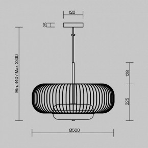 Подвесной светильник Maytoni Levitation MOD376PL-L30G3K в Добрянке - dobryanka.ok-mebel.com | фото 5