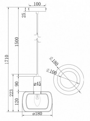 Подвесной светильник Maytoni Vision MOD411PL-01G в Добрянке - dobryanka.ok-mebel.com | фото 7