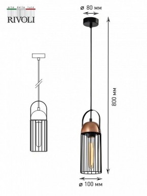 Подвесной светильник Rivoli Anemon Б0047359 в Добрянке - dobryanka.ok-mebel.com | фото 9