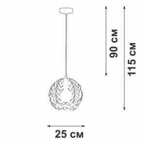 Подвесной светильник Vitaluce V1869 V1869-0/1S в Добрянке - dobryanka.ok-mebel.com | фото 6