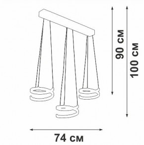 Подвесной светильник Vitaluce V3047 V3047-0/3S в Добрянке - dobryanka.ok-mebel.com | фото 4