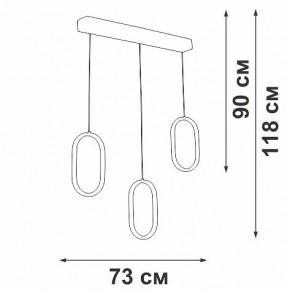 Подвесной светильник Vitaluce V3049 V3049-0/3S в Добрянке - dobryanka.ok-mebel.com | фото 4