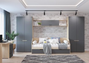 Полка 2032 АНТАЛИЯ (Сонома/Графит софт) в Добрянке - dobryanka.ok-mebel.com | фото 2