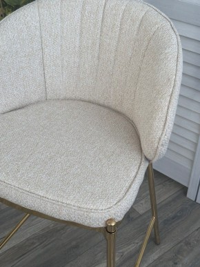 Полубарный стул WENDY TRF-11 светло-бежевый, ткань / золотой каркас (H=65) М-City в Добрянке - dobryanka.ok-mebel.com | фото