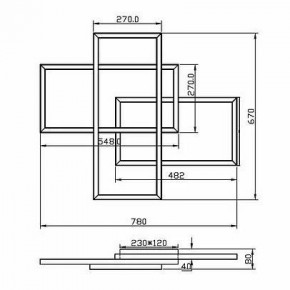 Потолочная люстра Maytoni Line MOD016CL-L80BK в Добрянке - dobryanka.ok-mebel.com | фото 2