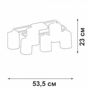 Потолочная люстра Vitaluce V3092 V3092-1/6PL в Добрянке - dobryanka.ok-mebel.com | фото 4