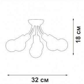 Потолочная люстра Vitaluce V3927 V3927-1/6PL в Добрянке - dobryanka.ok-mebel.com | фото 6