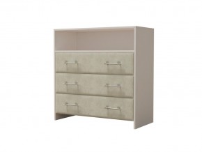 PROxSON Комод Varna (ЛДСП Белая+ткань Белый/Savana Milk (молочный)) 90x40 в Добрянке - dobryanka.ok-mebel.com | фото 2