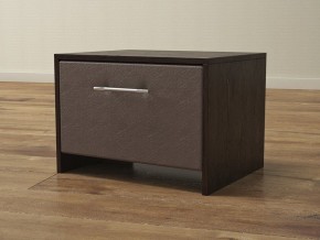PROxSON Тумба Varna (ЛДСП Венге+экокожа Дуб венге с коричневым) 51x40 в Добрянке - dobryanka.ok-mebel.com | фото
