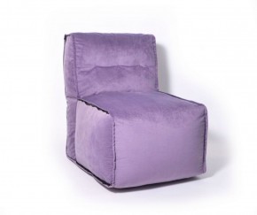 Прямое модульное бескаркасное кресло Комфорт (Фиолет велюр) в Добрянке - dobryanka.ok-mebel.com | фото