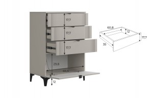 РИЧ Гостиная (модульная) кашемир в Добрянке - dobryanka.ok-mebel.com | фото 6