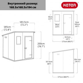 Сарай Манор Пентхаус 6x6 (MANOR PENT 6x6) в Добрянке - dobryanka.ok-mebel.com | фото 3