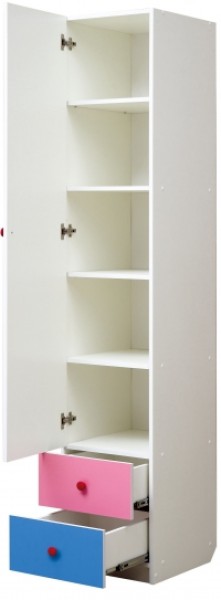 Шкаф 1-но дверный с ящиками и фотопечатью Совята 1.2 (400) в Добрянке - dobryanka.ok-mebel.com | фото 2