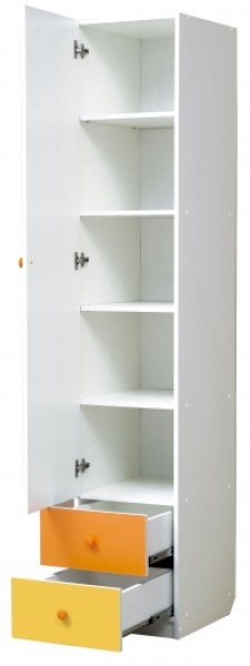 Шкаф 1-но дверный с ящиками и зеркалом Радуга (400) в Добрянке - dobryanka.ok-mebel.com | фото 2
