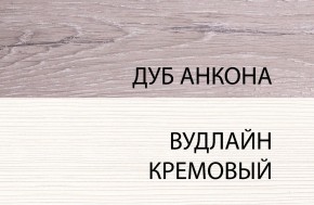 Шкаф 1DT L, OLIVIA, цвет вудлайн крем/дуб анкона в Добрянке - dobryanka.ok-mebel.com | фото 3