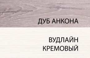 Шкаф 1DZ, OLIVIA, цвет вудлайн крем/дуб анкона в Добрянке - dobryanka.ok-mebel.com | фото 3