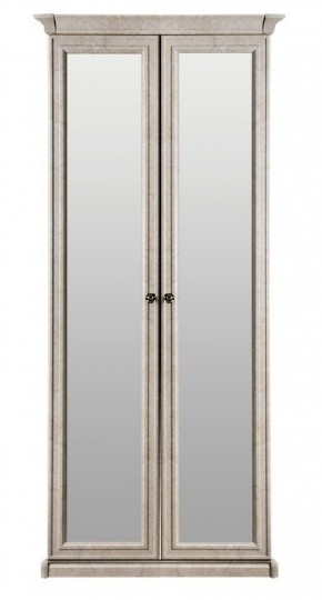 Шкаф 2-х створчатый с зеркалом Афина (крем корень) в Добрянке - dobryanka.ok-mebel.com | фото