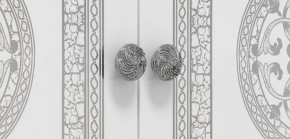 Шкаф 4-х дверный с зеркалами (12.244) Грация (белый/серебро) в Добрянке - dobryanka.ok-mebel.com | фото 2