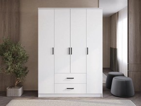Шкаф 4-х створчатый Титан (белый) в Добрянке - dobryanka.ok-mebel.com | фото