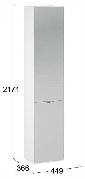 Шкаф для белья Глосс СМ-319.07.012 в Добрянке - dobryanka.ok-mebel.com | фото 4