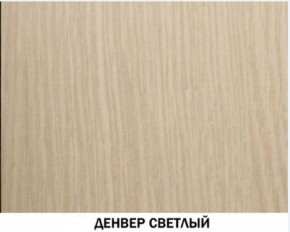 Шкаф для одежды №609 "Инна" Денвер светлый (*без полок) в Добрянке - dobryanka.ok-mebel.com | фото 4