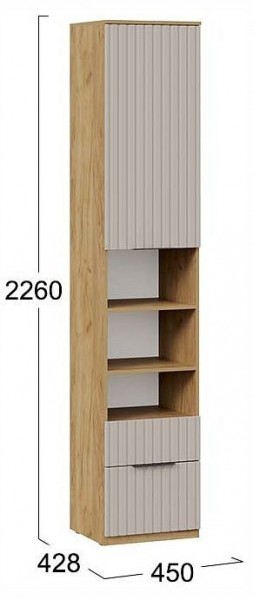 Шкаф комбинированный Хилтон Исп. 2 в Добрянке - dobryanka.ok-mebel.com | фото 4