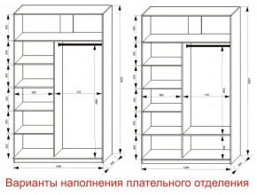 Шкаф-купе 1400 серии SOFT D8+D2+B2+PL4 (2 ящика+F обр.штанга) профиль «Графит» в Добрянке - dobryanka.ok-mebel.com | фото 8