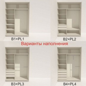 Шкаф-купе 1600 серии SOFT D1+D3+B2+PL1 (2 ящика+1штанга) профиль «Графит» в Добрянке - dobryanka.ok-mebel.com | фото 5