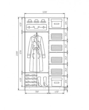 Шкаф-купе ХИТ 22-4-12-11 (420) в Добрянке - dobryanka.ok-mebel.com | фото 5