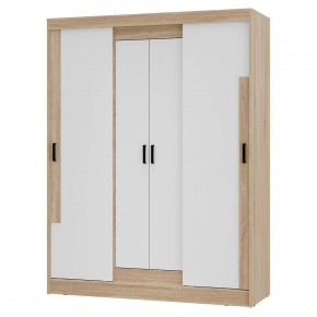 Шкаф-купе Смарт ШКК-06 (дуб сонома/белый) в Добрянке - dobryanka.ok-mebel.com | фото 2