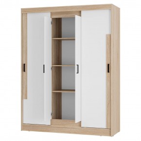 Шкаф-купе Смарт ШКК-06 (дуб сонома/белый) в Добрянке - dobryanka.ok-mebel.com | фото 3