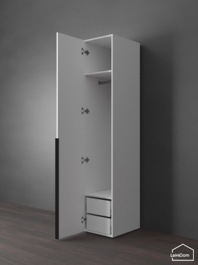 Шкаф Linnea MHR-1-3 2050х400х510 (Белый-М 11.1.2) в Добрянке - dobryanka.ok-mebel.com | фото 5