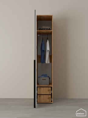 Шкаф Linnea MHR-1-3 2050х400х510 (ДВ-М 11.1.25) в Добрянке - dobryanka.ok-mebel.com | фото 5