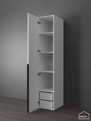 Шкаф Linnea MHR-1-4 2050х400х510 (Белый-М 11.1.1) в Добрянке - dobryanka.ok-mebel.com | фото 5