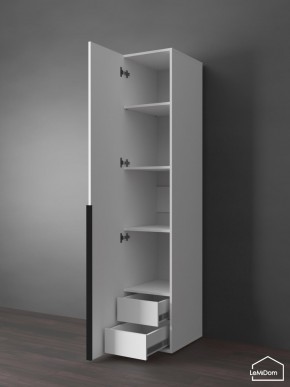 Шкаф Linnea MHR-1-4 2050х400х510 (Белый-М 11.1.1) в Добрянке - dobryanka.ok-mebel.com | фото 6