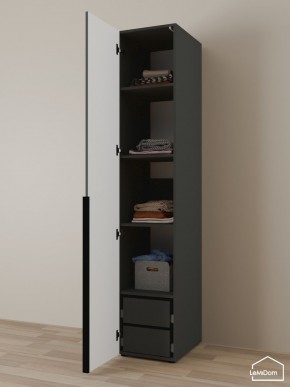 Шкаф Linnea MHR-1-4 2050х400х510 (Графит-М 11.1.25) в Добрянке - dobryanka.ok-mebel.com | фото 5