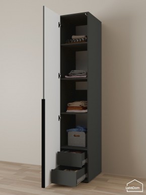 Шкаф Linnea MHR-1-4 2050х400х510 (Графит-М 11.1.25) в Добрянке - dobryanka.ok-mebel.com | фото 6