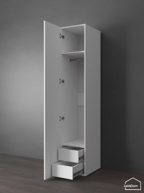 Шкаф Linnea MHR-1PO-3 2050х400х510 (Белый-М 11.1.2) в Добрянке - dobryanka.ok-mebel.com | фото 5