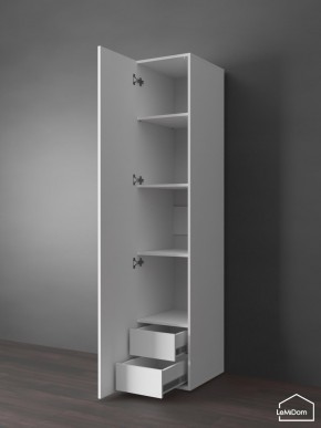 Шкаф Linnea MHR-1PO-4 2050х400х510 (Белый-М 11.1.2) в Добрянке - dobryanka.ok-mebel.com | фото 4