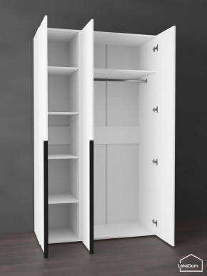 Шкаф Linnea MHR-3-1 2050х1200х510 (Белый-М 11.1.1) в Добрянке - dobryanka.ok-mebel.com | фото 4