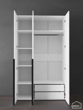 Шкаф Linnea MHR-3-2 2050х1200х510 (Белый-М 11.1.1) в Добрянке - dobryanka.ok-mebel.com | фото 5
