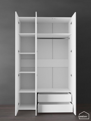 Шкаф Linnea MHR-3PO-2 2050х1200х510 (Белый-М 11.1.2) в Добрянке - dobryanka.ok-mebel.com | фото 5