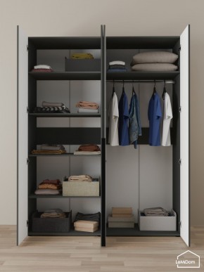Шкаф Linnea MHR-4-1 2050х1600х510 (Графит-М 11.1.25) в Добрянке - dobryanka.ok-mebel.com | фото 4