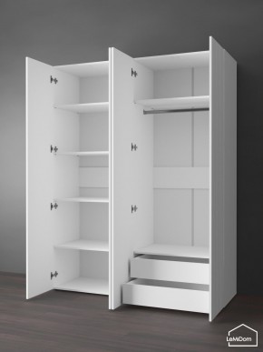 Шкаф Linnea MHR-4PO-2 2050х1600х510 (Белый-М 11.1.2) в Добрянке - dobryanka.ok-mebel.com | фото 6