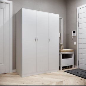 Шкаф ОРИОН трехдверный, цвет белый в Добрянке - dobryanka.ok-mebel.com | фото 2