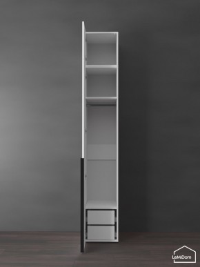 Шкаф с антресолью Linnea MHR-1A-3 2450х400х510 (Белый-М 11.1.1) в Добрянке - dobryanka.ok-mebel.com | фото 5