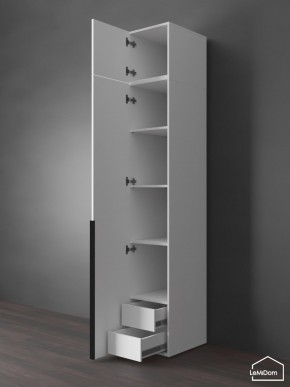 Шкаф с антресолью Linnea MHR-1A-4 2450х400х510 (Белый-М 11.1.1) в Добрянке - dobryanka.ok-mebel.com | фото 5