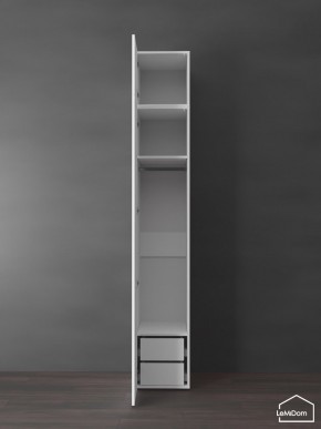 Шкаф с антресолью Linnea MHR-1POA-3 2450х400х510 (Белый-М 11.1.2) в Добрянке - dobryanka.ok-mebel.com | фото 5