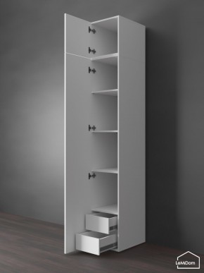 Шкаф с антресолью Linnea MHR-1POA-4 2450х400х510 (Белый-М 11.1.1) в Добрянке - dobryanka.ok-mebel.com | фото 5