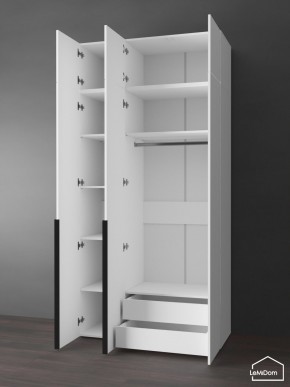 Шкаф с антресолью Linnea MHR-3A-2 2450х1200х510 (Белый-М 11.1.1) в Добрянке - dobryanka.ok-mebel.com | фото 5